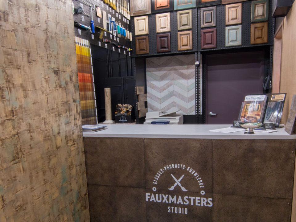 example of faux painting accent wall